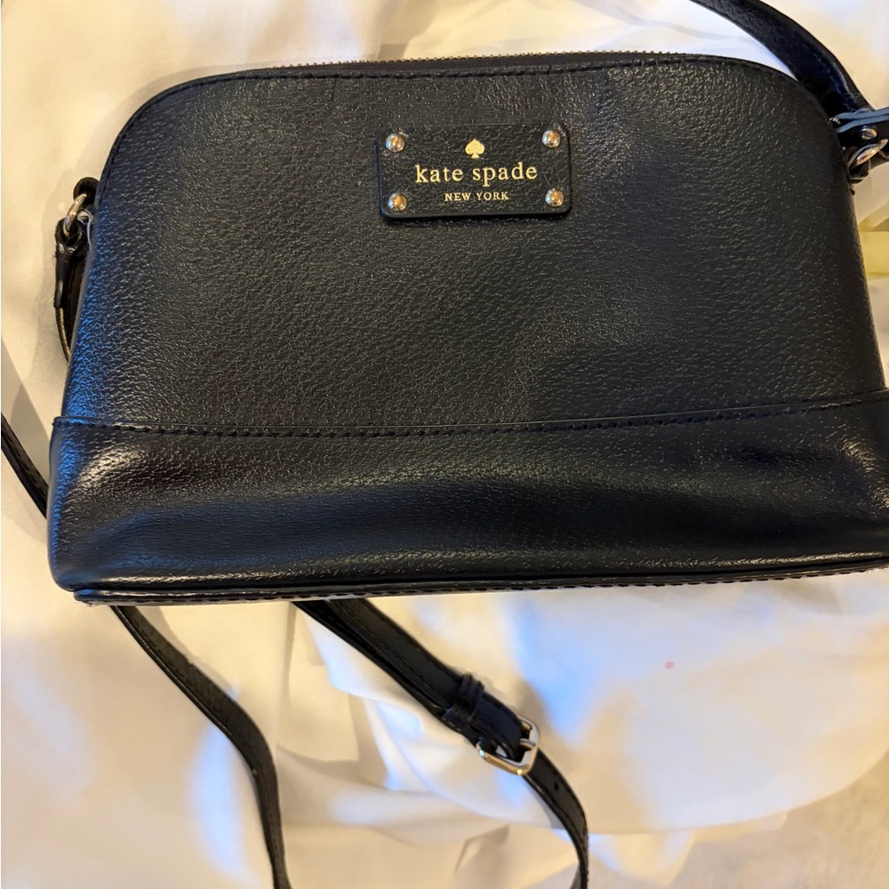kate spade Black Leather Crossbody Bag